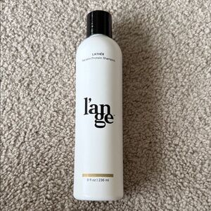 Lange Keratin Protein Shampoo — White Bottle with Black Cap